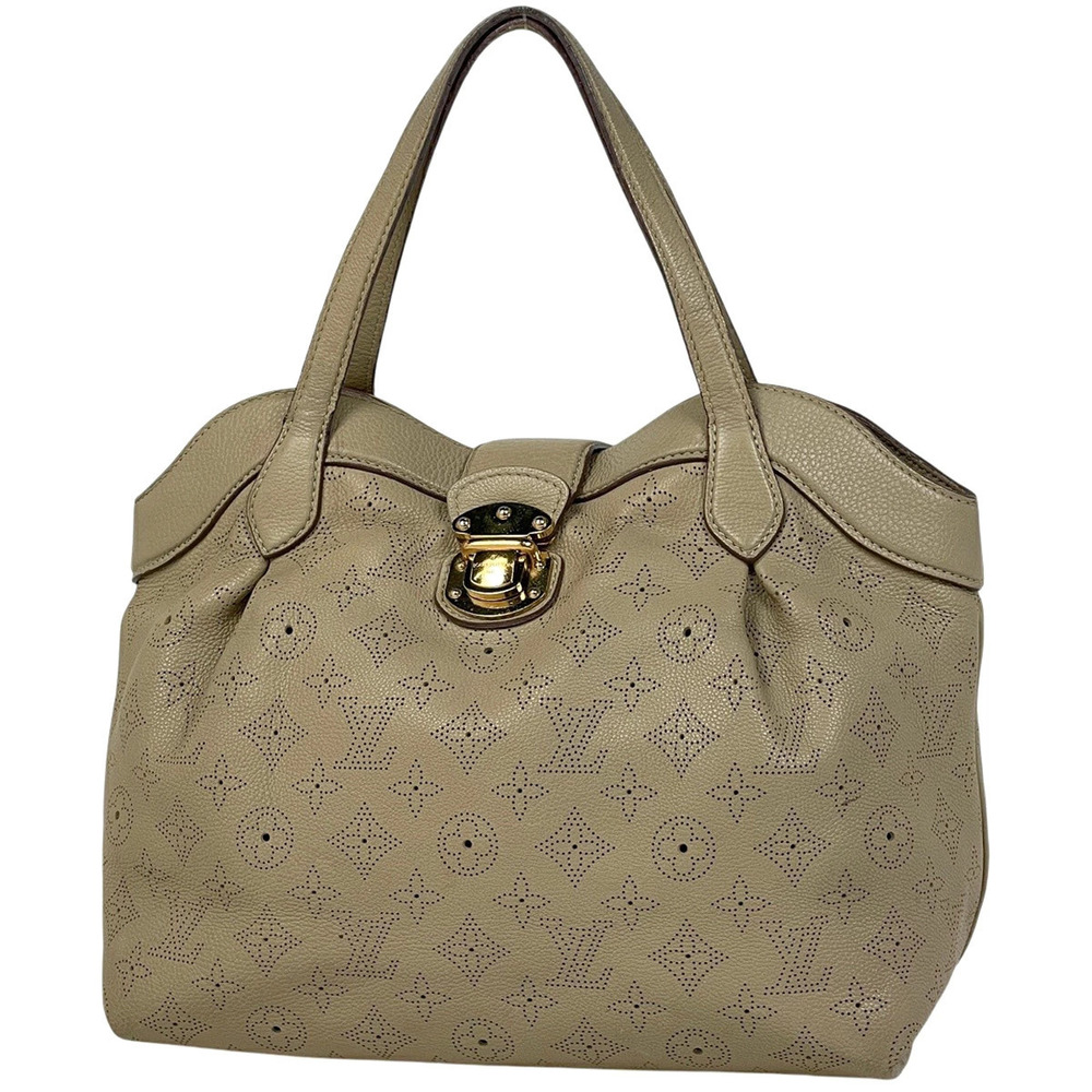 Louis Vuitton Seals Tote Bag Monogram Mahina Opal Beige Cream